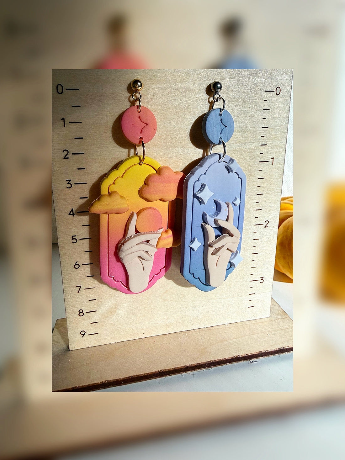 Gemini Earrings – Duality of Day and Night