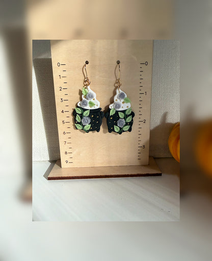 Blooming Cauldron Earrings – Double Double, Bloom and Bubble