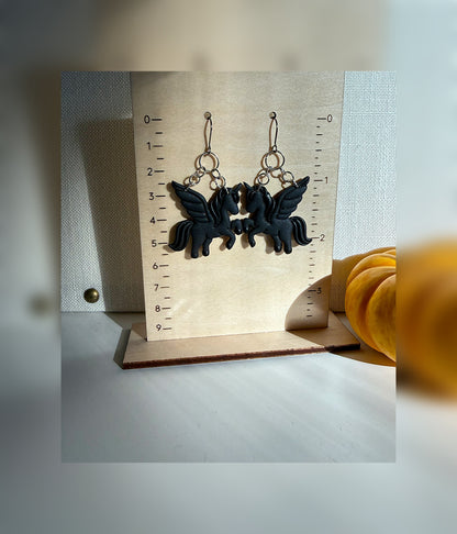 Pegasus Earrings - Winged Guardians of the Moonlit Sky
