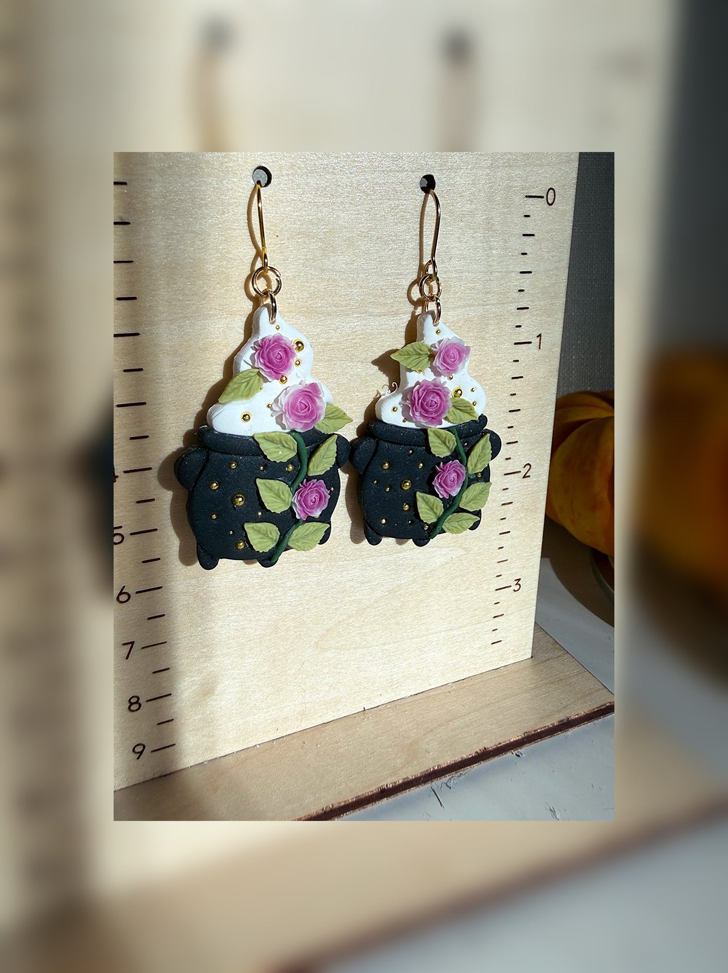 Blooming Cauldron Earrings – Double Double, Bloom and Bubble